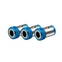 3 vnt. magnetinis antgalių laikiklis, lydinio elektrinis magnetinis žiedas, atsuktuvo antgaliui, stiprus neslystantis magnetinis žiedas Phillips antgaliui, magnetizatorius 3PCS mėlyna