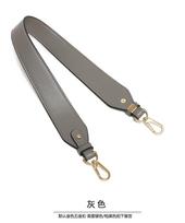 Universal Single Shoulder Armpit Wide Strap Versatile Beeswax Ebony Color Bag Accessories Purchase Solid gold button