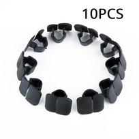 10 vnt. Automobilio kapoto izoliacijos kniedės fiksatoriai 1H5863849A01C VW Polo Tiguan Passat B5 B6 SEAT Leon 2 Skoda Octavia 2 juoda