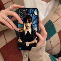 MOVIE W-Wednesday Phone Case For Iphone 16 15 14 13 12 11 Pro Max Plus Shockproof TPU+PC Hard Case iPhone 12 pro