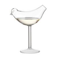 1/2Pcs Bird Shaped Cocktail Glass, Clear Martini Champagne Whiskey Goblet Cup, Wine Drinking Glasses for Home Bar Wedding Party 1pc