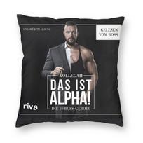Kollegah Das Ist Alpha Square Pillowcase Polyester Linen Velvet Pattern Zip Decorative Pillow Case Bed Cushion Cover 18 Peach skin 18*18(CM)-1Pcs