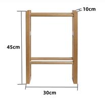 Japanese Wooden Vertical Slipper Rack Floor Standing Storage Frame Compact Entry Slipper Holder behind Door Organizer