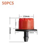 50PCS New 360 Degre Water Dropper Head Garden Adjustable Sprinklers Watering Irrigation Sprinkler Flow Head raudona