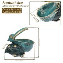 Pelican Key Holder Statue Resin Retro Resin Key Jewelry Storage Toucan Candy Dish Entrance Hall Living Room Tea Table Decoration