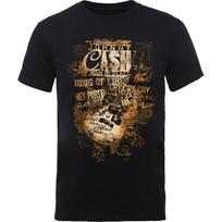 Johnny Cash Unisex T-Shirt Guitar Song Titles L