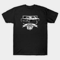 Asian Size Men Black Print T-shirt 1967 67 Chevys Nova Classic Car Old School Muscle Car No-Cut Print Cotton Tshirt L juoda