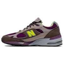 Stray Rats x New Balance 991 Pagaminti Anglijoje Violetinės Žalios Moteriški Sportbačiai Pilki W991SRG 36.5