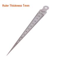 1-15 mm nerūdijančio plieno kūginis matuoklis, vidinio skersmens matuoklis, tarpelio matavimo įrankis, skirtas tarpelių kūgiškumui, angos skalei Ruler Thickness 1mm
