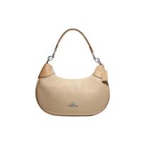 Coach Mara 34 Solidus Sidabrinis Logotipo Plokštelė Oda su Reljefu Hobo Rankinė Moteriškos Rankinės Chaki spalvos CH508-SVVFQ Basic Set (Bag+Dust Bag)
