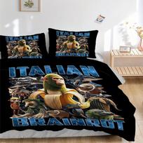 Italian Brainrot Band Artwork Bedding Set 3 Piece Comforter Cover Gift for Bedroom,Includes No InsertB099 135x200cm