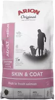 AIN ARION Original Skin & Coat Medium lašiša – sausas Maistas šunims – 12kg