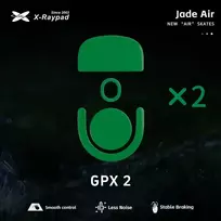 X-Raypad Jade Air Pelė Feet | Žalias, x2, Logitech G Pro X Superlight 2