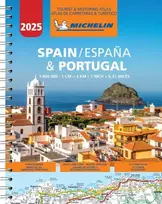 KNYGA Michelin Spain & Portugal 2025 - Tourist and Motoring Atlas (A4-Spiral)