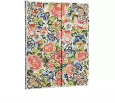 KNYGA „paperblanks 2026 Pear Garden“ (Pekino operos siuvinėjimas) itin horizontalus 12 mėnesių kietais viršeliais „Flexi Dayplanner 2026“ (su įvyniojimu)