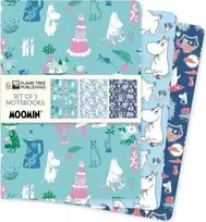 KNYGA Bookshop Knygyno „Moomin Classics“ 3 standartinių užrašų knygelių rinkinys