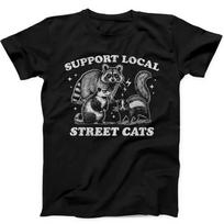 Support Local Street Cats Best Seller Funny Gift Black Tee T Shirt 186 XL