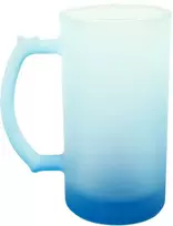 Mėlynas matinio stiklo bokalas, 500 ml