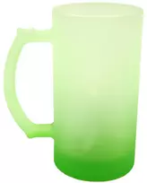 Žalias matinio stiklo bokalas, 500 ml