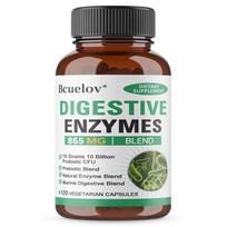 Premium Digestive Enzymes with Prebiotics Supplement for Gut Wellness, 120 Count 120PCS