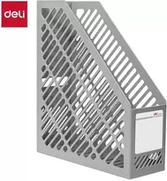 Dokumentų stovas DELI, A4m, 259x90x293mm, plastikinis, pilkos spalvos