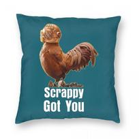 Scrappy Got You Rooster Arc Raiders Pillowcase Polyester Linen Velvet Pattern Zip Decorative Pillow Case Home Cushion Cover 18 Peach skin 18*18(CM)-1Pcs