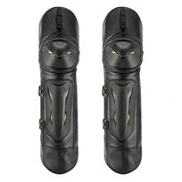 Motorbike knee pads long riding cold warm PU windproof padded thickened knee pads for winter gray