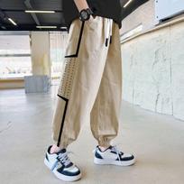 Kelnės berniukams, Laisvalaikio darbo kelnės, Pavasario ir rudens vaikiškos didelių berniukų mados tendencijos, Laisvos kelnės, Madingos kulkšnies kelnės 120 chaki