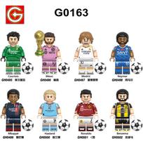 G0163 Pasaulio futbolo sporto žvaigždės trofėjus statybinis blokelis miniatiūrinis žaislas Gh0495-0501