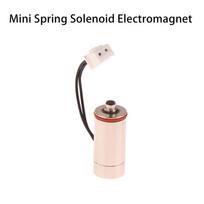 Mini spyruoklinis solenoidinis elektromagnetas apvalus cilindras siurbimo solenoidinis elektromagnetas DC6V-12V išmaniojo automobilio sėdynės priedai