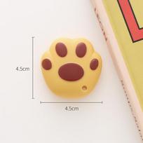 Mini mielas komunalinis peilis Kawaii Cat Paw Kišeninis peilis „Pasidaryk pats“ popieriaus pjaustytuvas „Express Box“ vokų atidarytuvas Korėjos raštinės reikmenų mokyklos biuras geltona