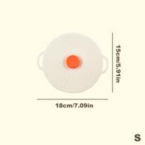Silicone Fresh-Keeping Lid Anti-Spill Lid Dust-Proof And Leak-Proof Lid Kitchen Gadget Pot Lid Tableware Pot Lid Oil Cover Home S