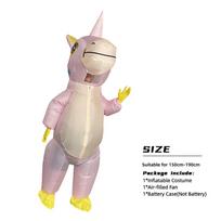 Pripučiami spalvingi vienaragio kostiumai Cosplay Helovino Kalėdų karnavalo tematikos vakarėlių rekvizitai dovana One Size