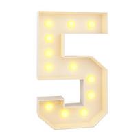0-9 Skaičiai LED Šviesos Balionas Šviečiantys Balionai 91cm Baliono Pripildymo Dėžutė LED Apšviesti Milžiniški Skaičiai Apšviesti Lentos Skaičiai beige