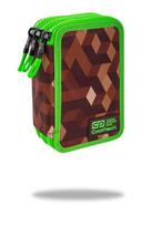 Forminis trijų skyrių penalas su priedais CoolPack Jumper 3 City Jungle C67199