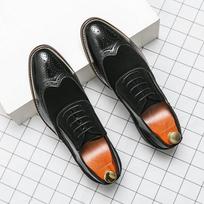 Comfortable Fit Vintage Oxfords Shoes Men Classic Mens Dress Shoes Daily Business Social Brogues Shoes For Wedding 40