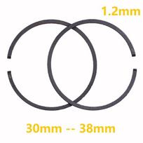 2pcs Piston Rings 1.2mm 30mm 31mm 32mm 33mm 33.3mm 34mm 35mm 37mm 38mm Ring For Chainsaw Trimmer Brushcutter Blower Engine Parts 30mm x 1.2mm