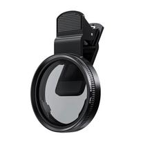 Filtras 52MM CPL filtras Universalus Nešiojamas Mobilioji Fotografija Poliarizatorius Cirkuliarus Be Atspindžių Filtras Mobilioji Fotografija black