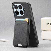 Skirta Xiaomi 17T Pro 5G 2026 prabangus dėklas šarvuotas odinis su kortelių laikikliu dėklas Xiaomi 17T galiniam dangteliui Mi 17T 17 T Pro Funda Xiaomi 17T juoda