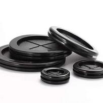 Double-Sided Black Rubber Grommet for Automotive Wiring Harness Pass-Through Sealing Hole 20mm, Inner Diameter 15mm