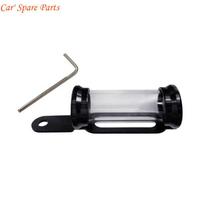 Y4UA Moped Scootor Tube Tax Disc Cylindrical Holder Frame Universal Waterproof Registration Label Stand License Plate Holder juoda