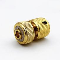 Žalvarinis 1/2  Sodo žarnos greitoji jungtis 16 mm žarnai Vandens srauto stabdymo jungtis Varinė