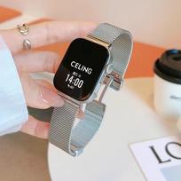 Huawei Fit4 Milanese nerūdijančio plieno magnetinis laikrodžio dirželis, pakeitimas Fit3/Fit4 Pro. 22mm sidabras
