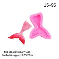 Mini Mermaid Fishtail Silicone Mold for Fondant and Chocolate