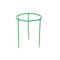 Garden Plant Support Ring with Three Stakes Adjustable Plant Support Frame for Climbing Plants and Flowers Durable Outdoor Plant Holder One Size green