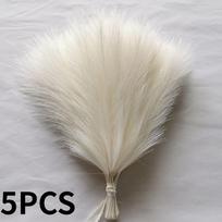 5/10/20 VNT. Purus pampų žolė Boho dekoras Dirbtinė gėlė Netikras augalas Nendrė Imituotas vakarėlis Vestuvės Namų dekoravimas 42CM 5PCS