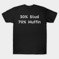Asian Size Men Black Print T-shirt 30% Stud 70% Muffin No-Cut Print Cotton Tshirt 2XL juoda