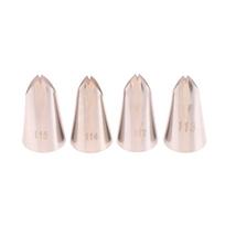 4Pcs/Set #112 #113 #114 #115 Leaf Shape Piping Nozzle 4 Pcs Set Pastry Icing Tips For Cake Cream Decorating Baking DIY