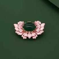 Begonia Brooch High-End Women'S New Chinese Style National Tide Brooch Classical Flower Pin Suit Cheongsam Versatile Accessories Tide