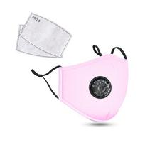 Anti-Pollution Pm2.5 Dust Masks Washable And Reusable Pluggable Gasket Cotton Unisex Travel Ppe Masks Comfortable And Breathable rožinė